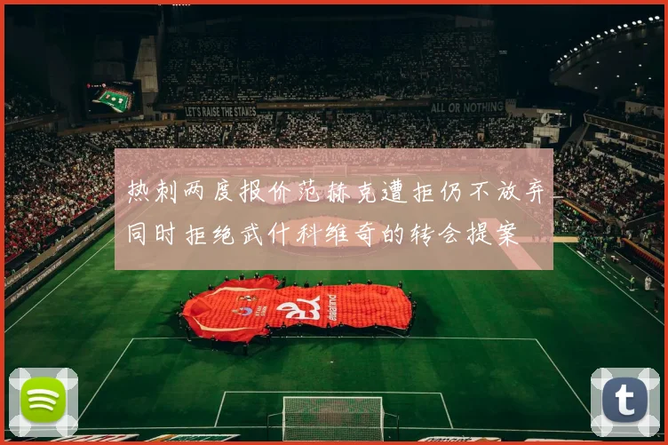 热刺两度报价范赫克遭拒仍不放弃同时拒绝武什科维奇的转会提案